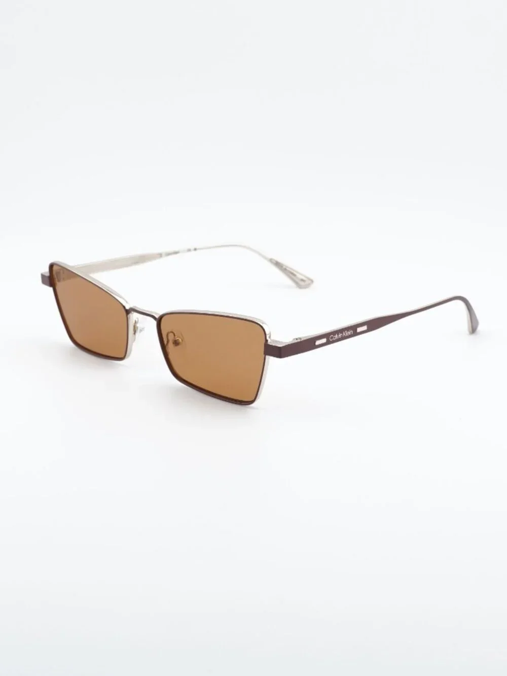 Calvin Klein CK24110S 200 Sunglasses Brown Butterfly Frame, Ocra Lenses